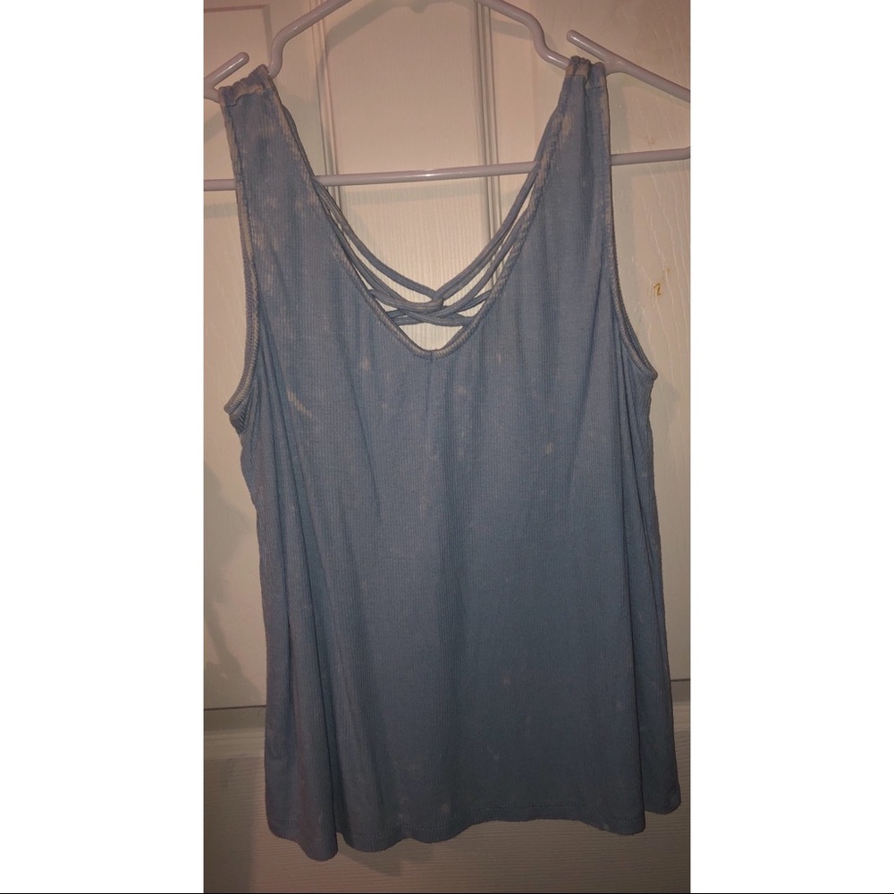 Baby blue tank top